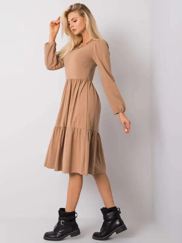 RUE PARIS Dress-RV-SK-5832.18X-camel