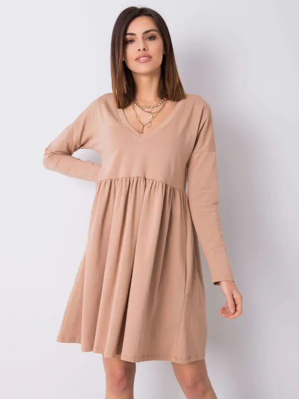 RUE PARIS Dress-RV-SK-6008.19X-camel