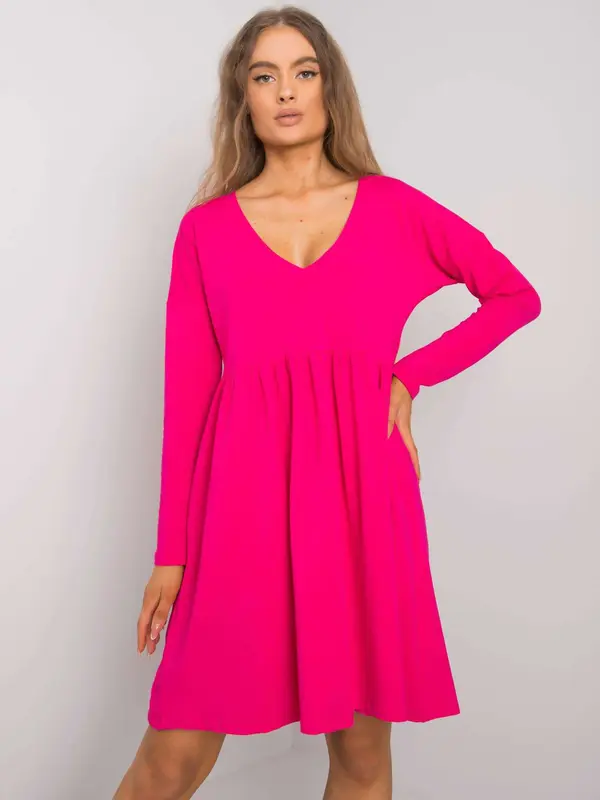 RUE PARIS Dress-RV-SK-6008.19X-Fuchsia