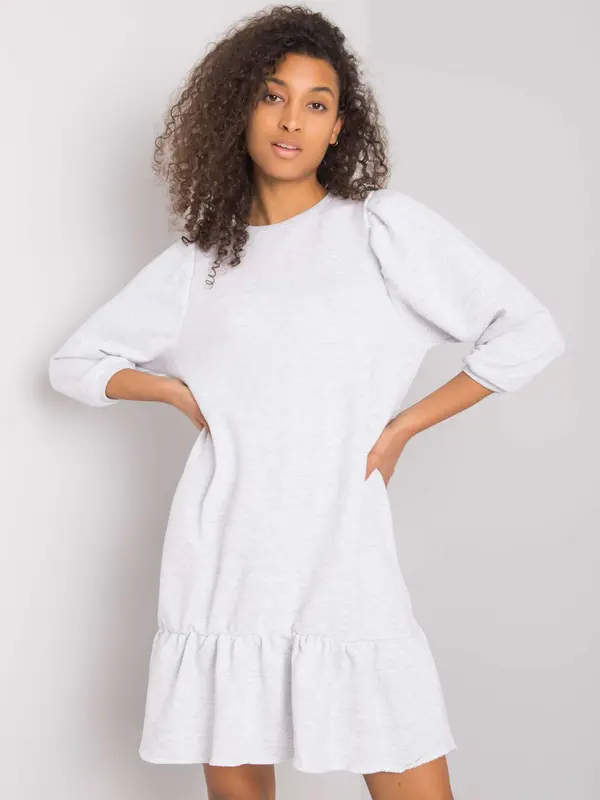 RUE PARIS Dress-RV-SK-6075.10X-light gray