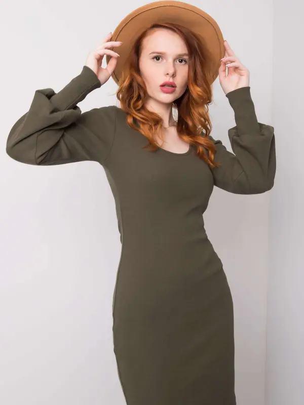 RUE PARIS Dress-RV-SK-6269.44P-khaki