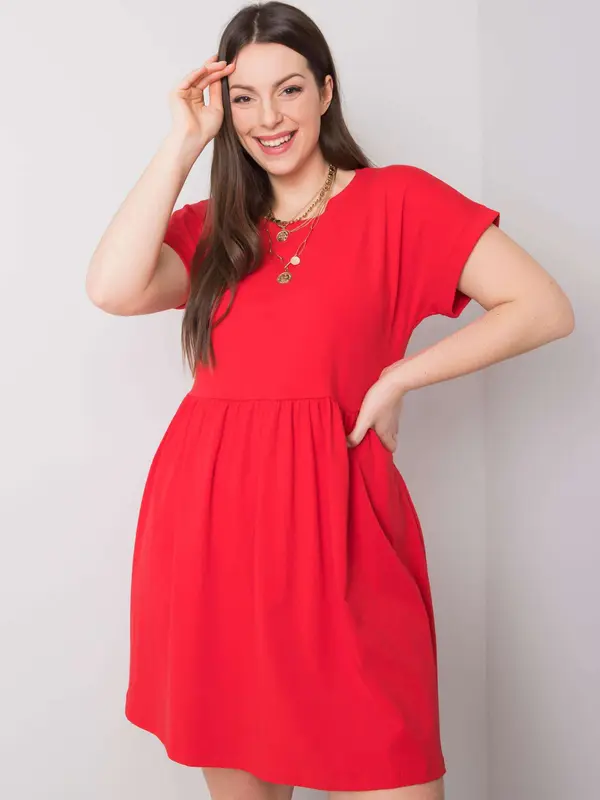 BASIC Feel Good Dress-RV-SK-6292.09P-red