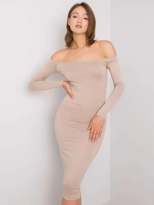 RUE PARIS Dress-RV-SK-6697.72P-beige