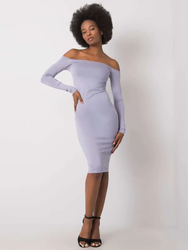 RUE PARIS Dress-RV-SK-6697.72P-gray