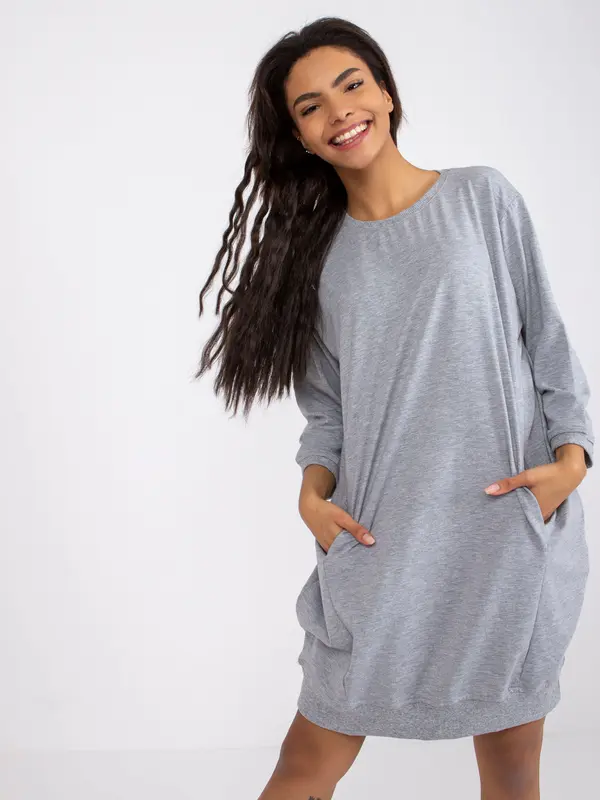RELEVANCE Dress-RV-SK-6839.95-gray