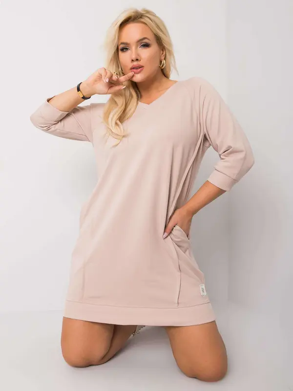 RELEVANCE Dress-RV-SK-6847.59P-beige