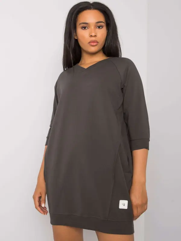 RELEVANCE Dress-RV-SK-6847.59P-dark khaki