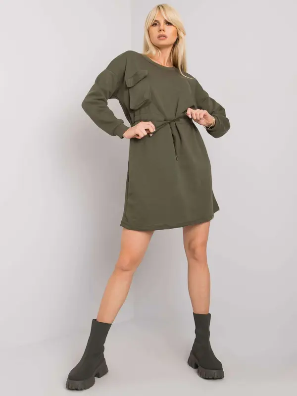 RUE PARIS Dress-RV-SK-7011.27X-khaki