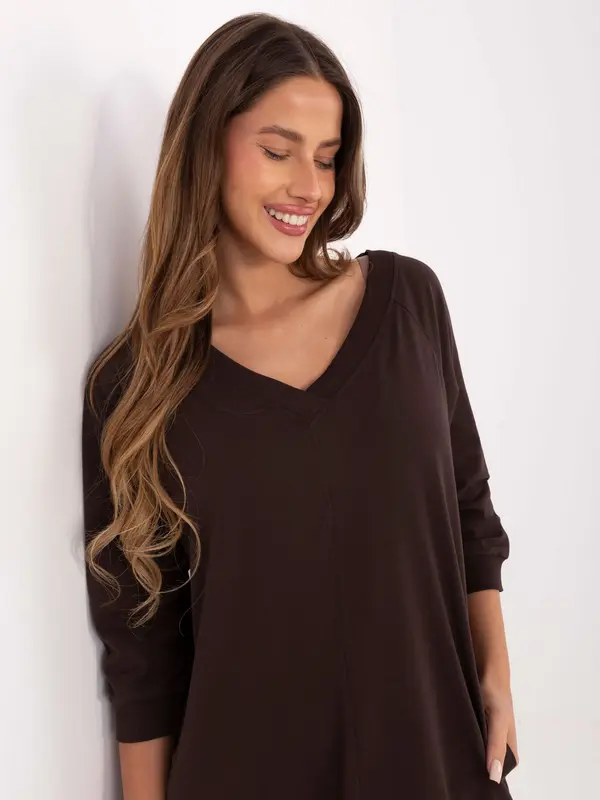 BASIC Feel Good Dress-RV-SK-7203.35P-dark brown