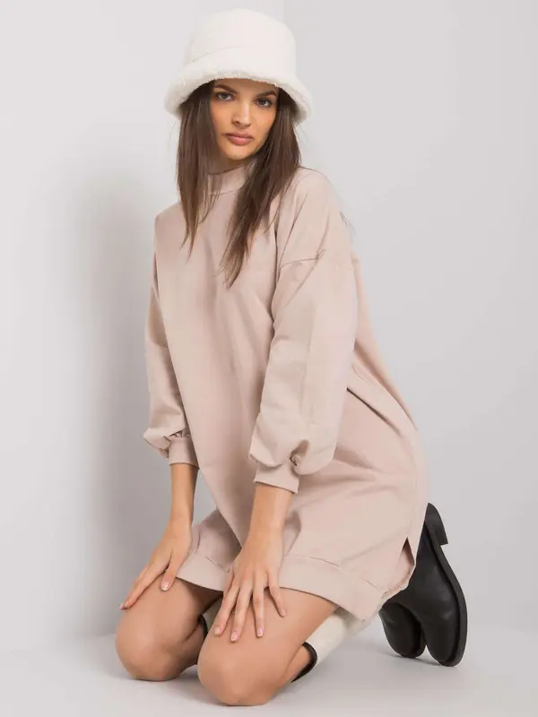 RUE PARIS Dress-RV-SK-7207.03-beige