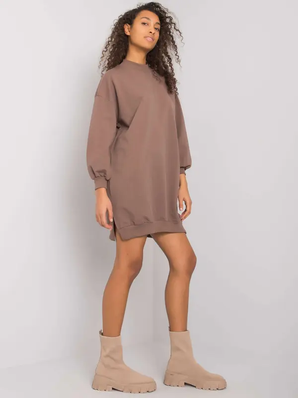 RUE PARIS Dress-RV-SK-7207.03-brown
