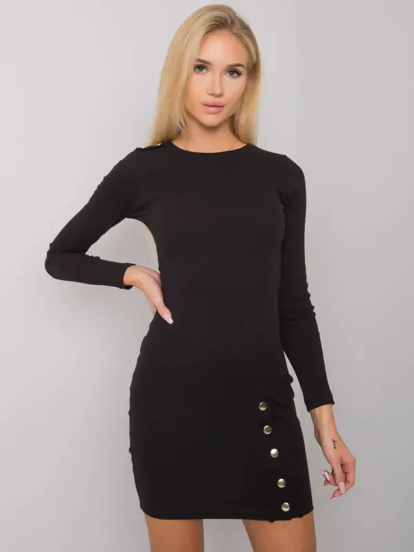 RUE PARIS Dress-RV-SK-7246.29-black
