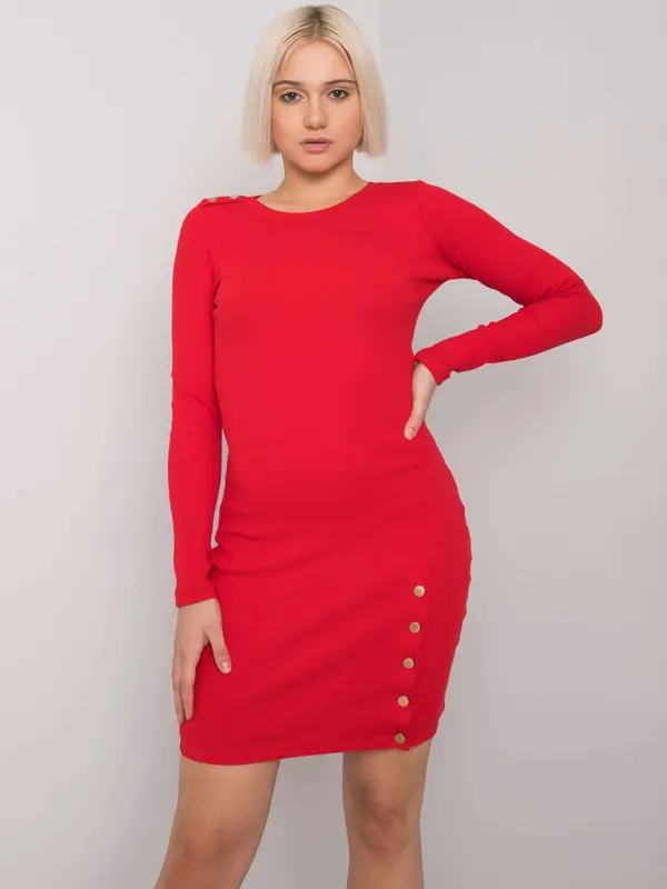 RUE PARIS Dress-RV-SK-7246.29-Red