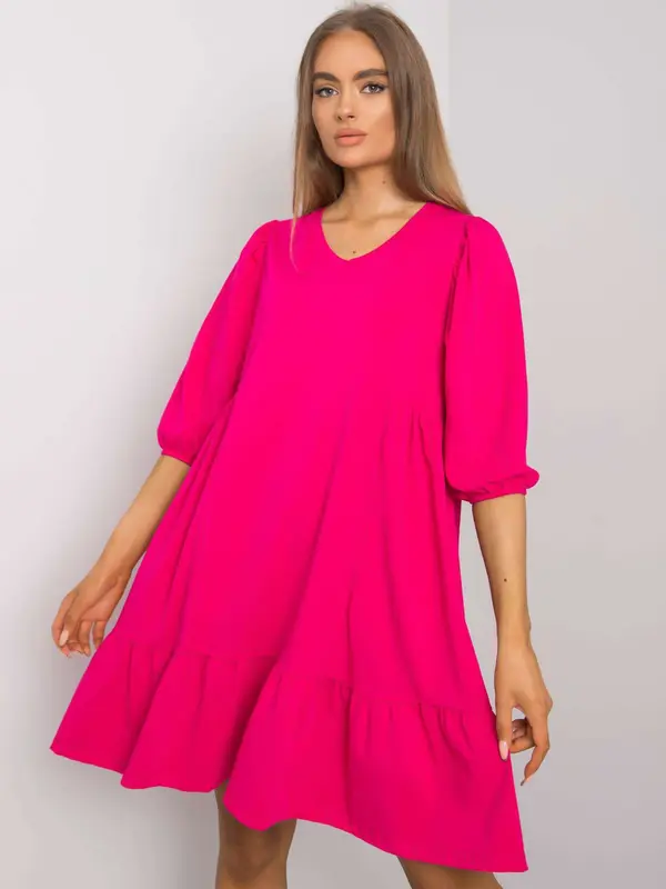BASIC Feel Good Dress-RV-SK-7248.09P-fuchsia