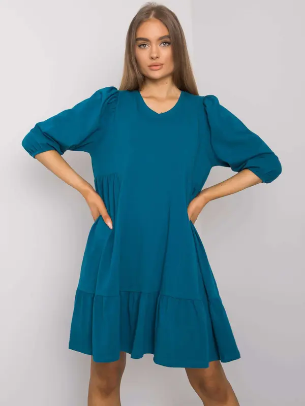 BASIC Feel Good Dress-RV-SK-7248.09P-Sea