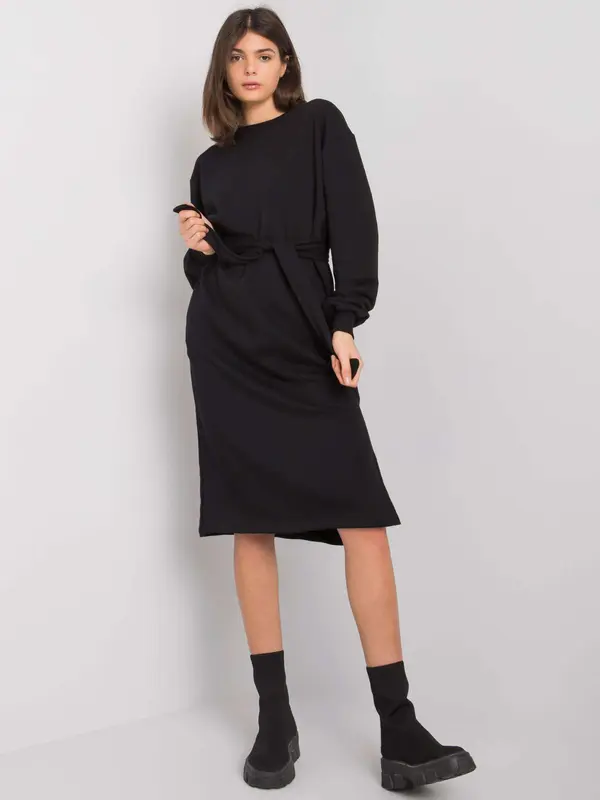 RUE PARIS Dress-RV-SK-7256.27P-black