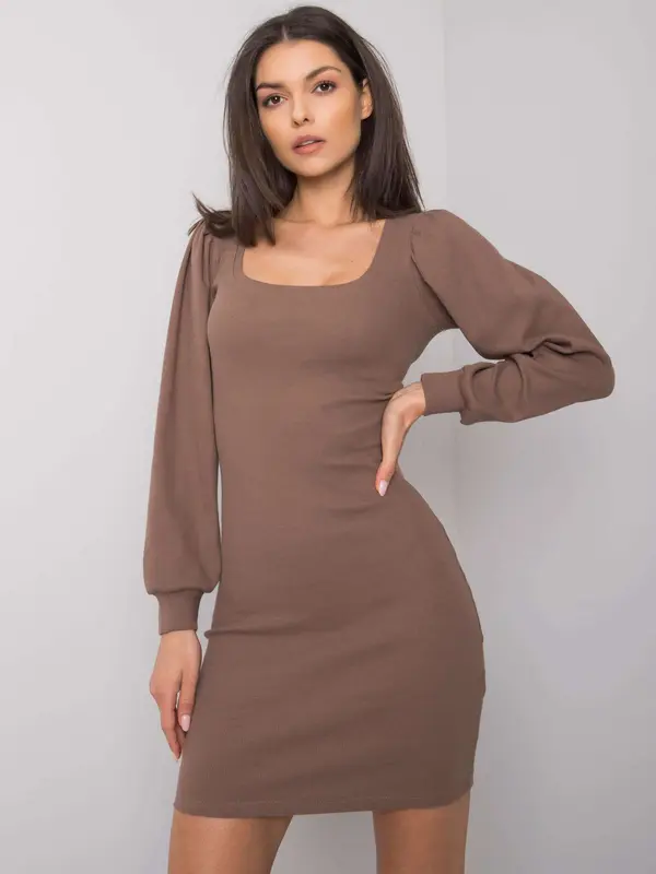 RUE PARIS Dress-RV-SK-7280.34X-Brown