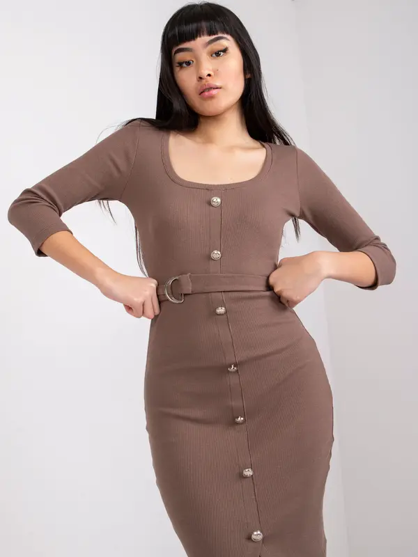 RUE PARIS Dress-RV-SK-7523.91-brown