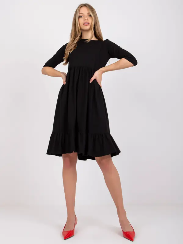 RUE PARIS Dress-RV-SK-7554.74P-black