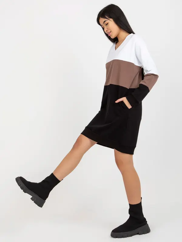 RUE PARIS Dress-RV-SK-8382.04-white-black