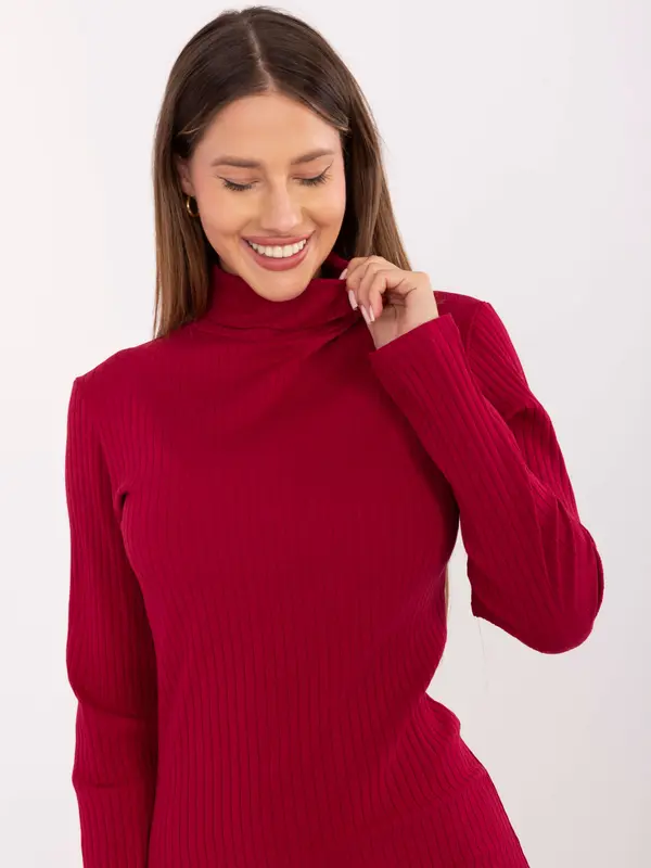 RUE PARIS Dress-RV-SK-A1048.83-burgundy