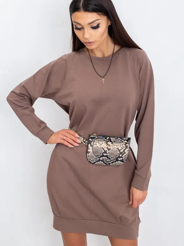 BASIC Feel Good Dress-RV-TU-5184.93P-brown