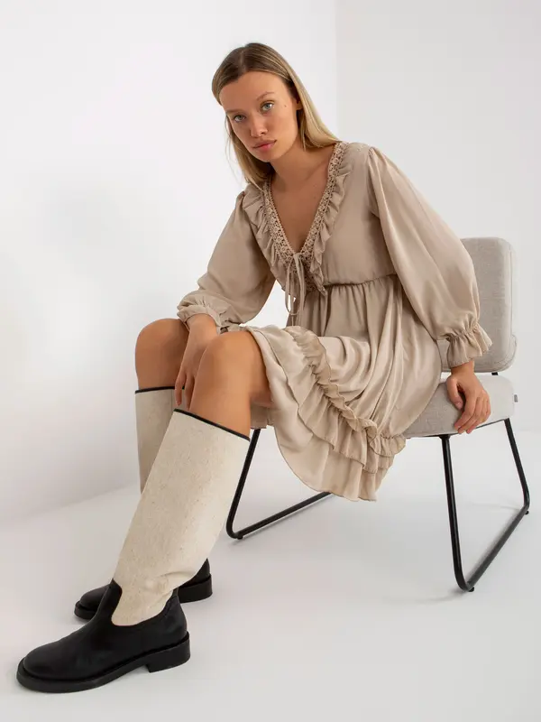 Och Bella Dress-TW-SK-BI-0761-1.73P-beige