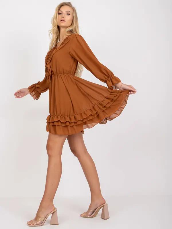 Och Bella Dress-TW-SK-BI-0761.92-light brown