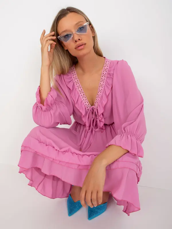 Och Bella Dress-TW-SK-BI-0761.92-pink