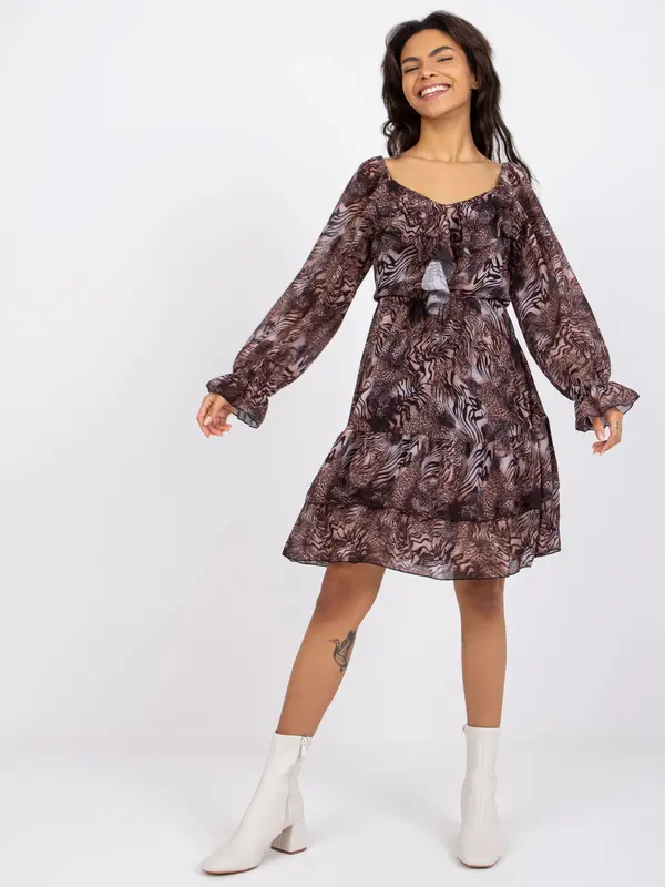 Och Bella Dress-TW-SK-BI-1195-1.39-dark brown