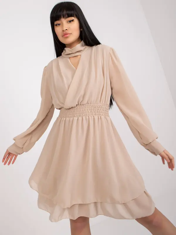 Och Bella Dress-TW-SK-BI-1300.36-beige