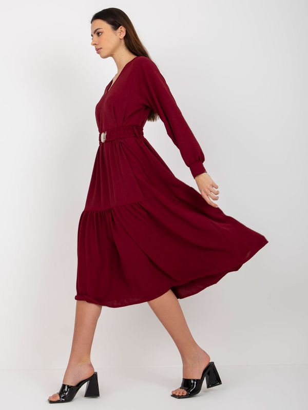 Och Bella Dress-TW-SK-BI-2021706.93P-burgundy