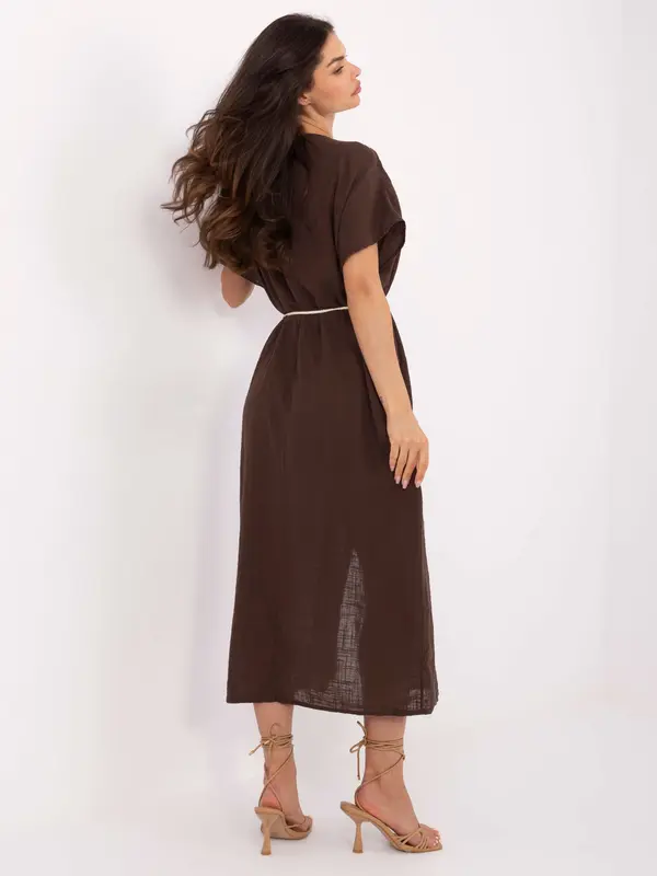 Och Bella Dress-TW-SK-BI-2022126.59-dark brown