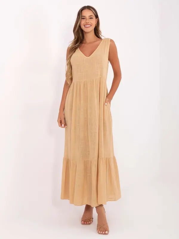 Och Bella Dress-TW-SK-BI-28007.63-camel