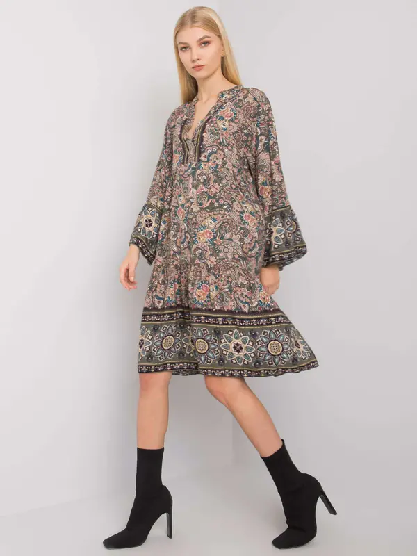 Och Bella Dress-TW-SK-BI-5S0118B.25-khaki