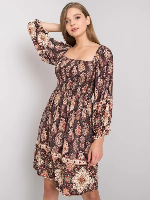 Och Bella Dress-TW-SK-BI-H3748.22X-dark brown