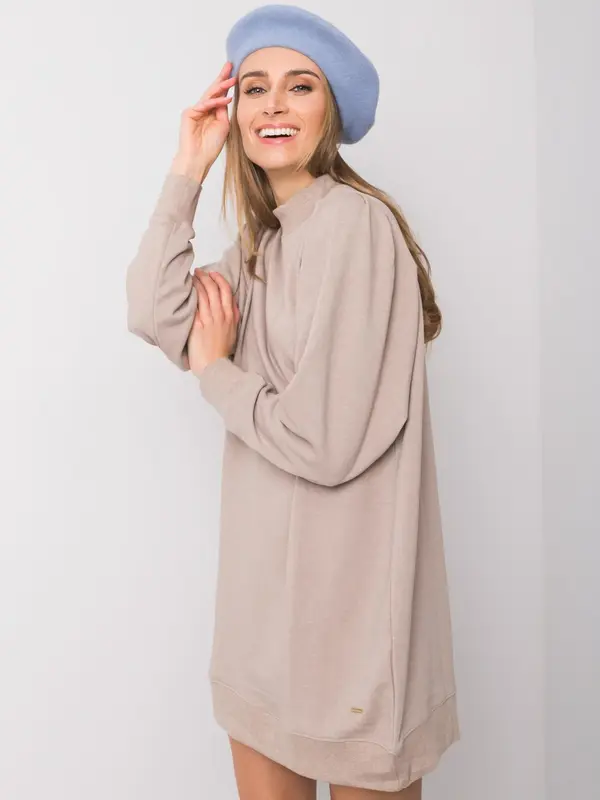 NieZnaszMnie Dress-TW-SK-G-084.63-beige