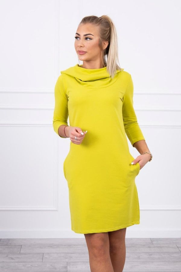 Kesi Dress with a hood and kiwi pockets