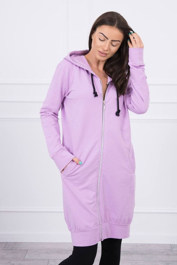 Kesi Dress with hood and hood of purple color