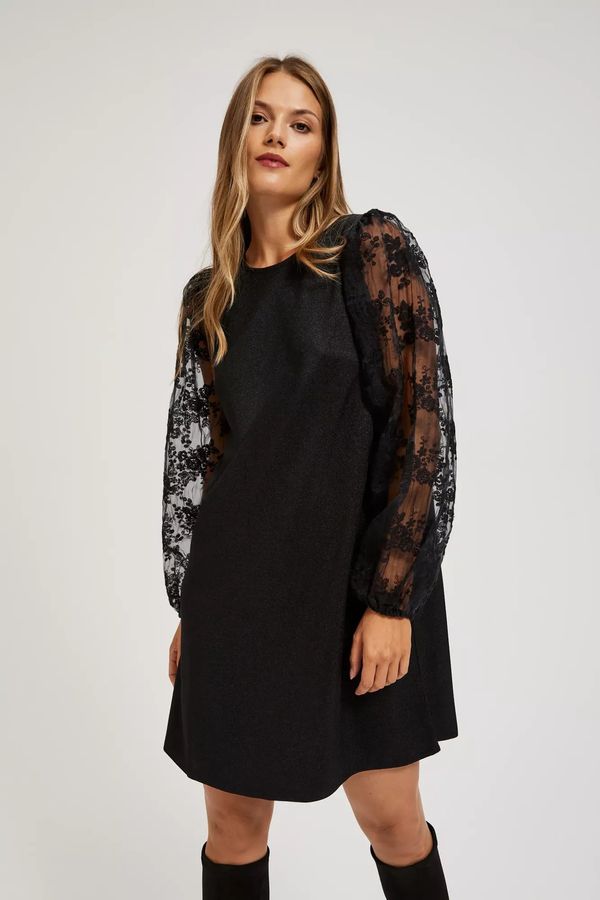 Moodo Dress with openwork sleeves