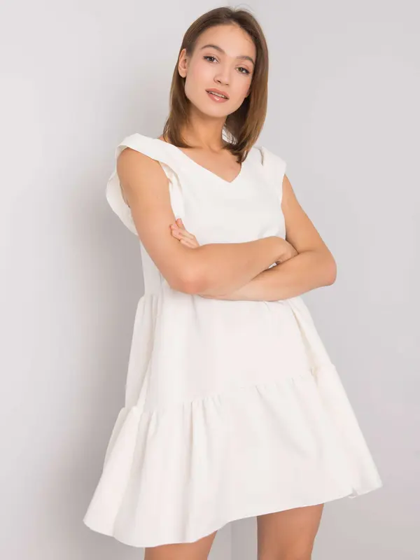 RUE PARIS Dress-WN-SK-704.83-ecru