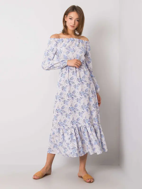RUE PARIS Dress-WN-SK-840-1.36P-light blue