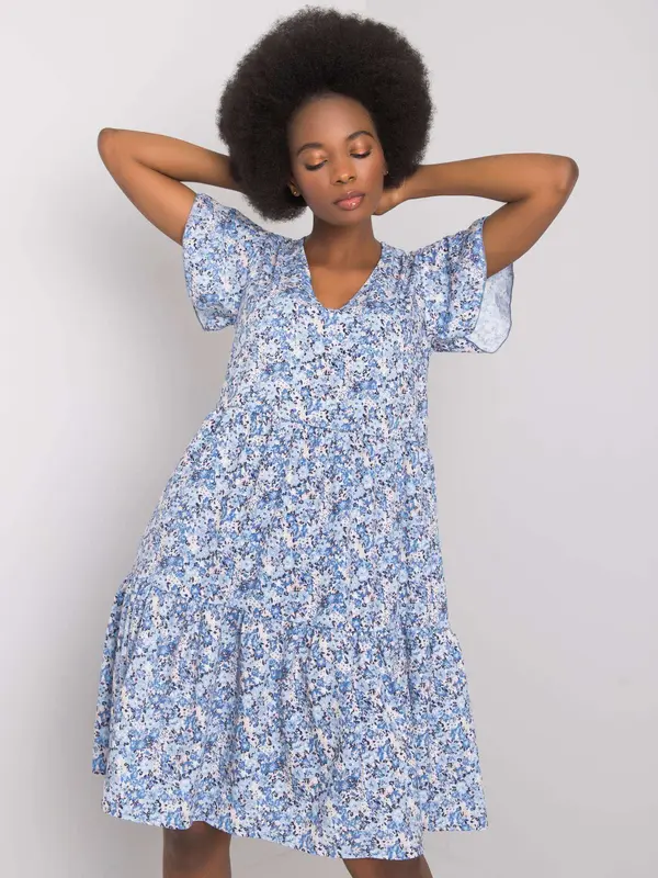 RUE PARIS Dress-WN-SK-842-2.37P-blue