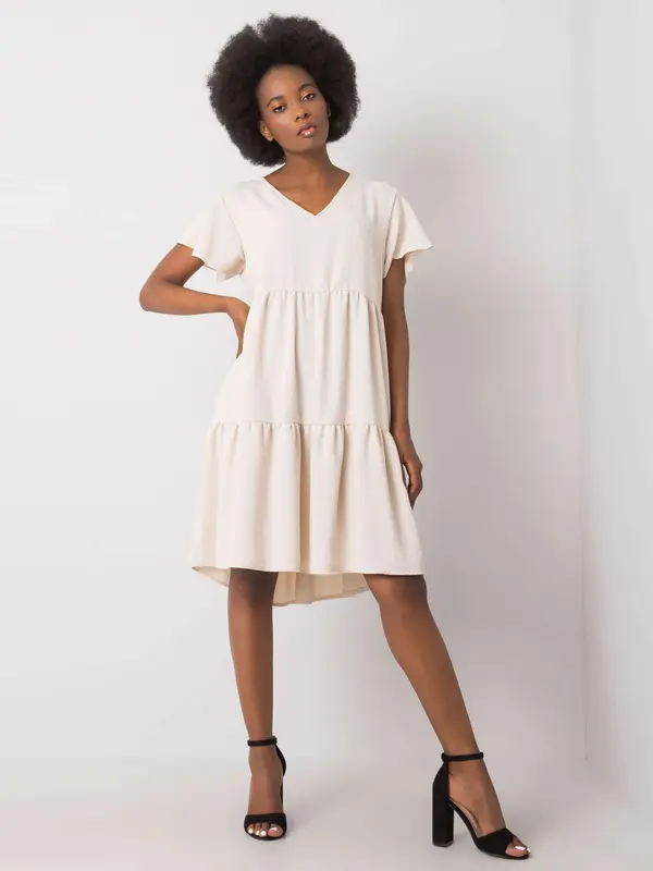 RUE PARIS Dress-WN-SK-842.01P-light beige