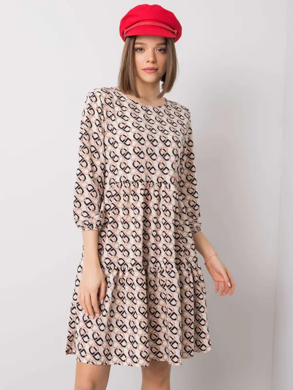 RUE PARIS Dress-WN-SK-R821-1.65-light beige