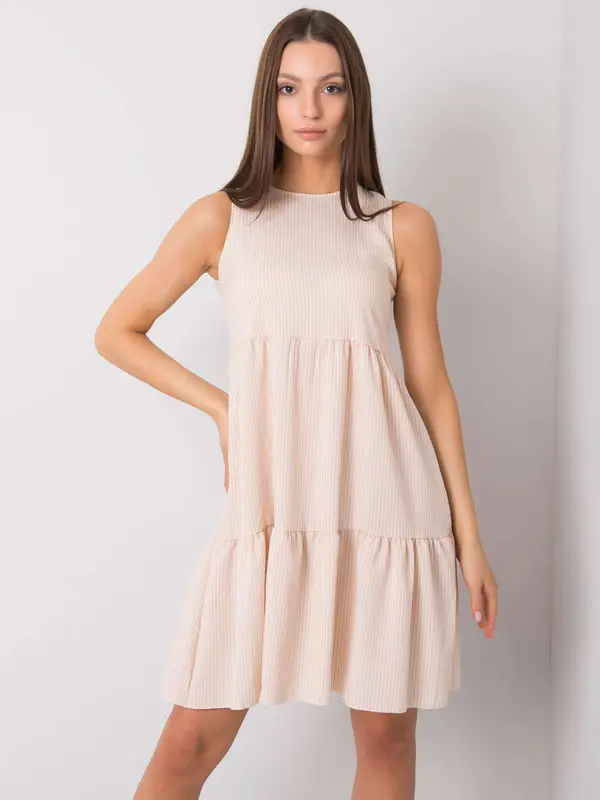 RUE PARIS Dress-WN-SK-V103-1.05-beige