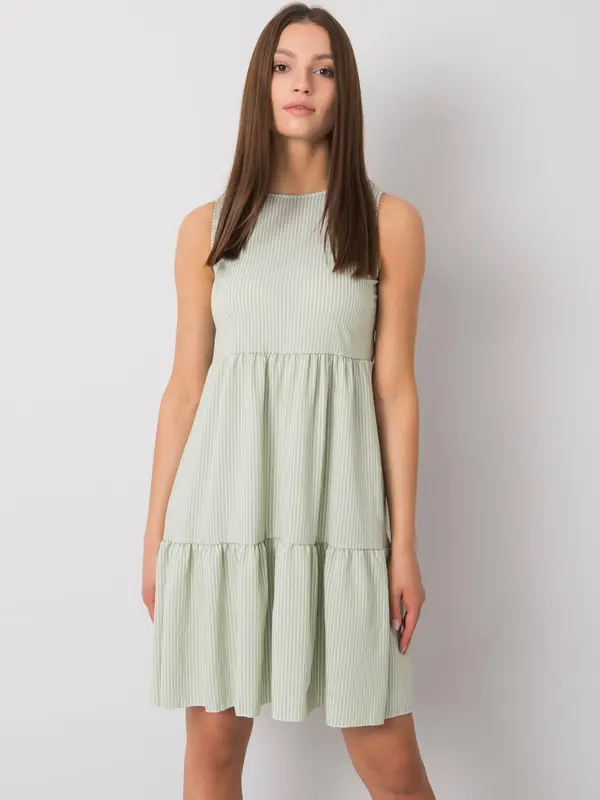 RUE PARIS Dress-WN-SK-V103-1.05-pistachio