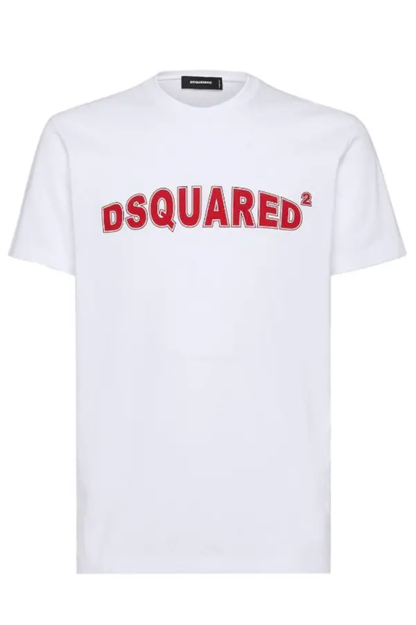Dsquared2 Dsquared2 bela majica s kratkimi rokavi
