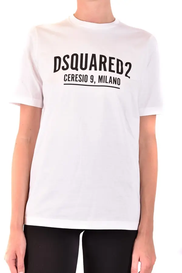 Dsquared2 Dsquared2 bela majica s kratkimi rokavi