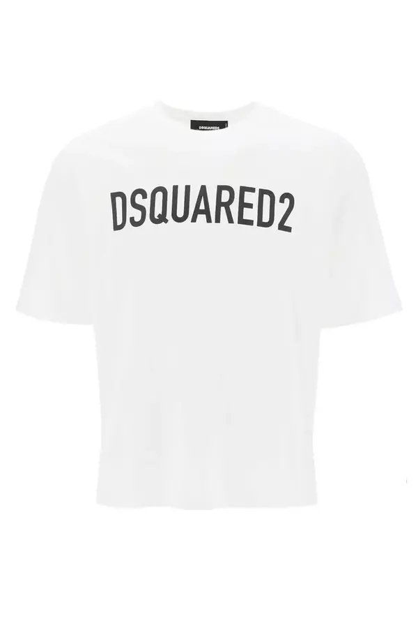 Dsquared2 Dsquared2 bela majica s kratkimi rokavi